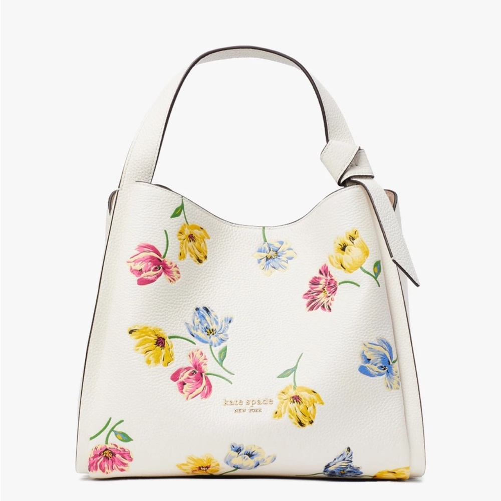 **SOLD** Kate Spade Knott Tulip Toss Embossed Medium Crossbody Tote